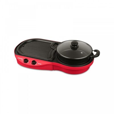 CCG-EL88DT 2 in 1 Grill & Steamboat Non-stick Coating plate Pan Grill - (Double Temperature Controller)
