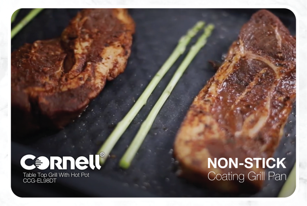 Exclusive] Cornell Table Top Grill with Hot Pot CCGEL98DT