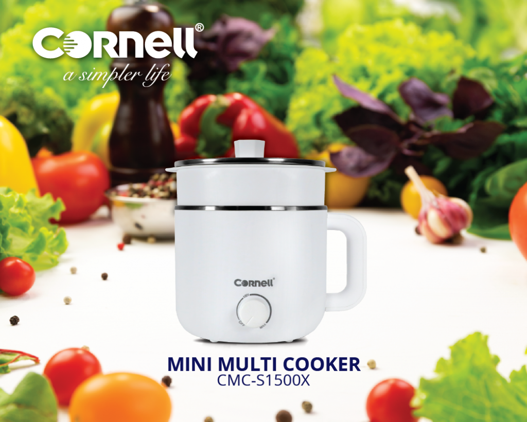 [ Online Exclusive ] Cornell Mini Multi Cooker CMCS1500X Cornell