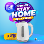 [Online Exclusive] Cornell Cordless Plastic Jug Kettle 1.7L CJK-S175C