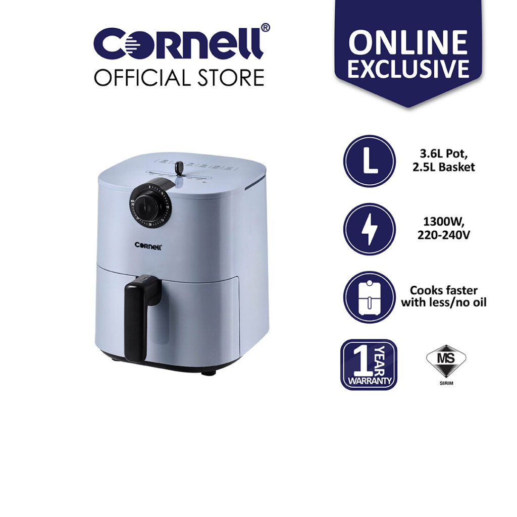 [Online Exclusive] Cornell Blue Bae Series Air Fryer 3.6L | CAF-S3601X ...